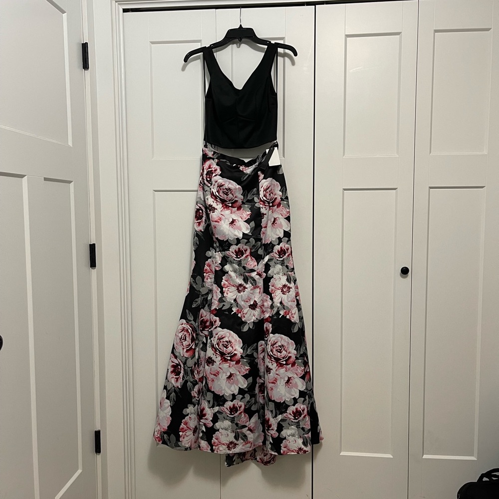 Two piece prom dress